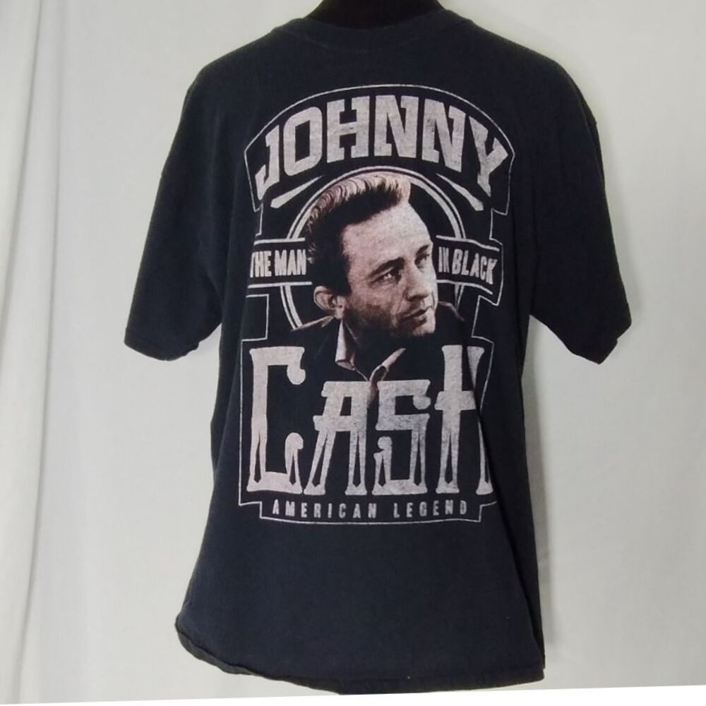 Johnny Cash the Man in Black American Legend Graphic T-Shirt Country Music Fan